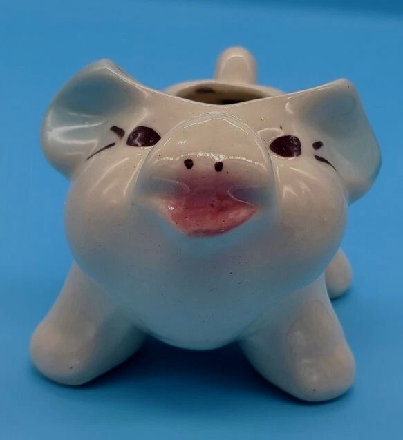 Shawnee Ceramic Hand Painted Anthropamorphic Little Pig Piggy Piglet Planter Shawnee Ceramic Hand Painted Anthropamorphic Little Pig Piggy Piglet Planter