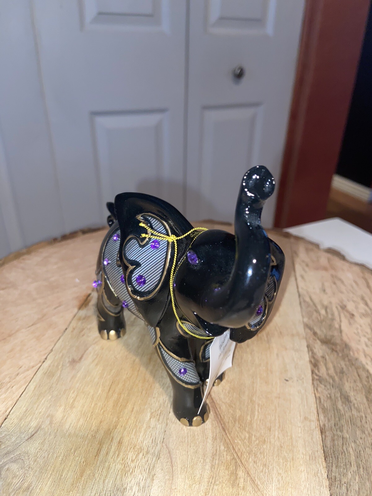 The Hamilton Collection Trunk Full Of Kisses Elephant Figurine by Kelli Edwards