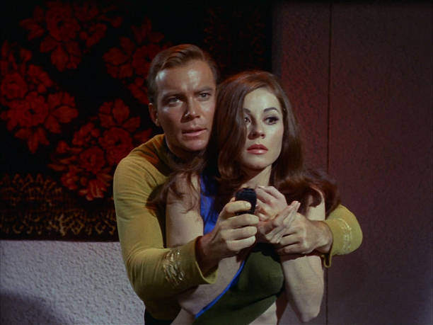 Sherry Jackson William Shatner on Star Trek 1966 Television Old Photo 1 Sherry Jackson William Shatner on Star Trek 1966 Television Old Photo 1