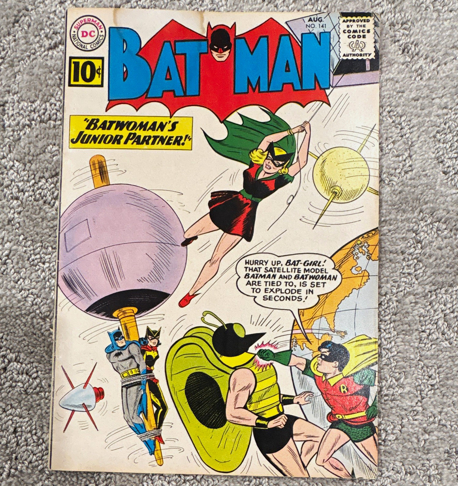 DC Comics Batman #141 (1961) Bill Finger Sheldon Moldoff Batman Robin DC Comics Batman #141 (1961) Bill Finger Sheldon Moldoff Batman Robin