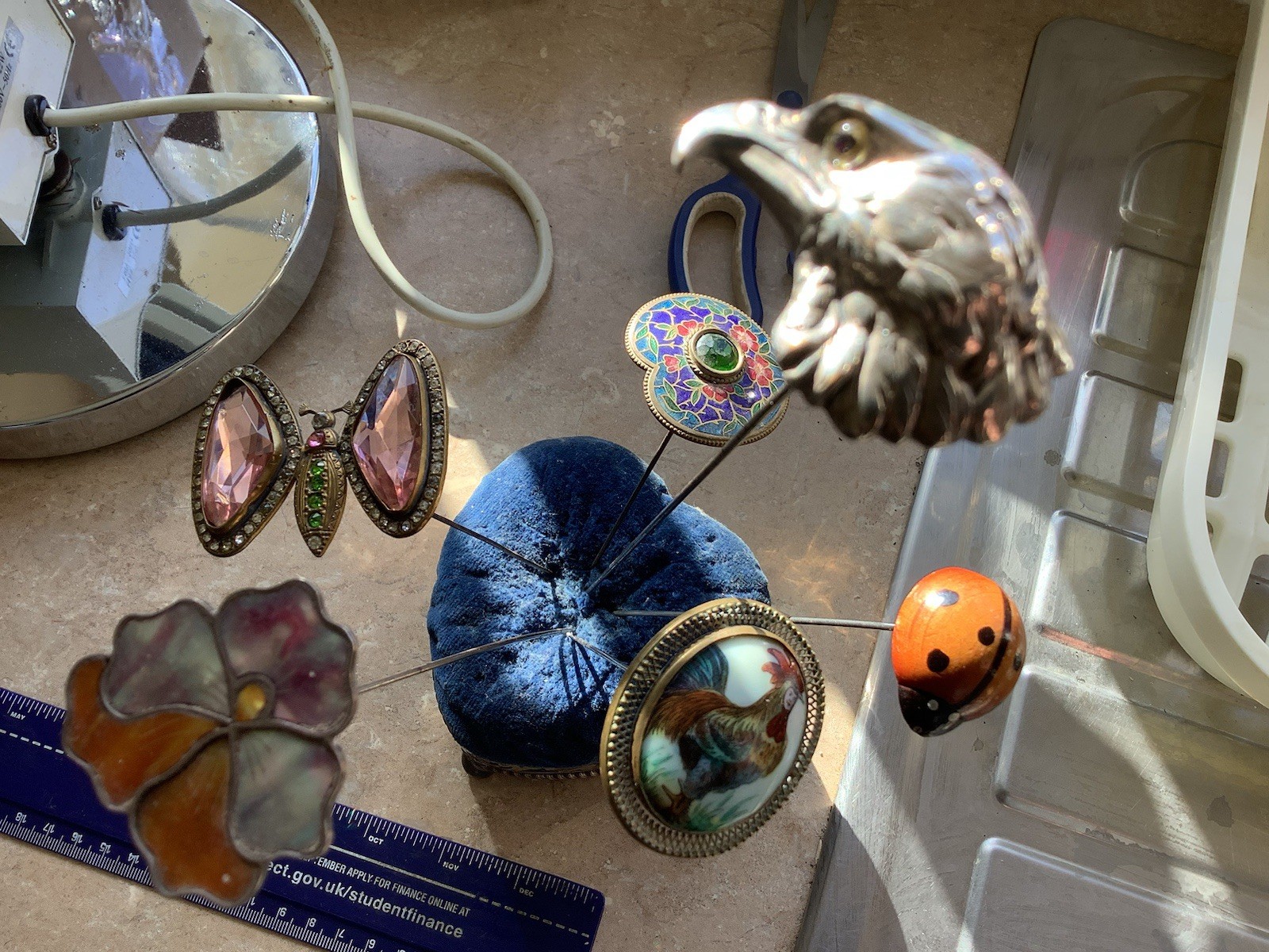 Six Very Rare Hat Pins