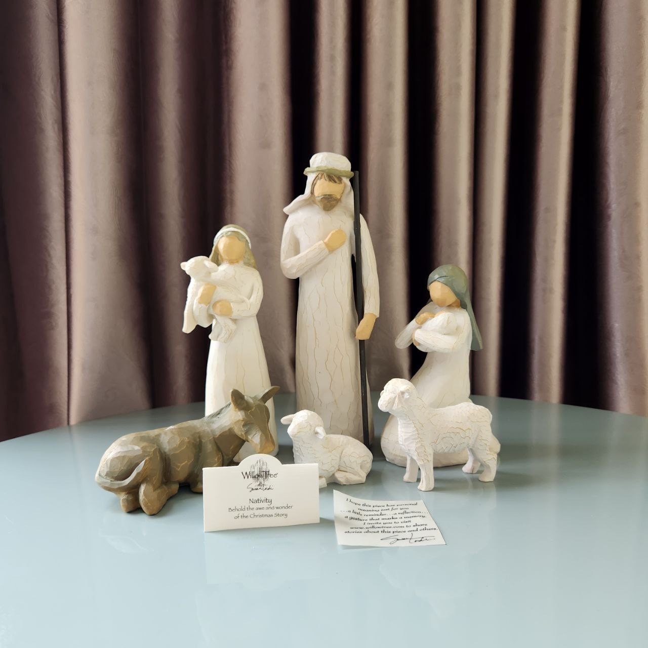 Nativity Set_6 pieces/ Willow Tree Nativity Figurines, hand-painted figures Nativity Set_6 pieces/ Willow Tree Nativity Figurines, hand-painted figures