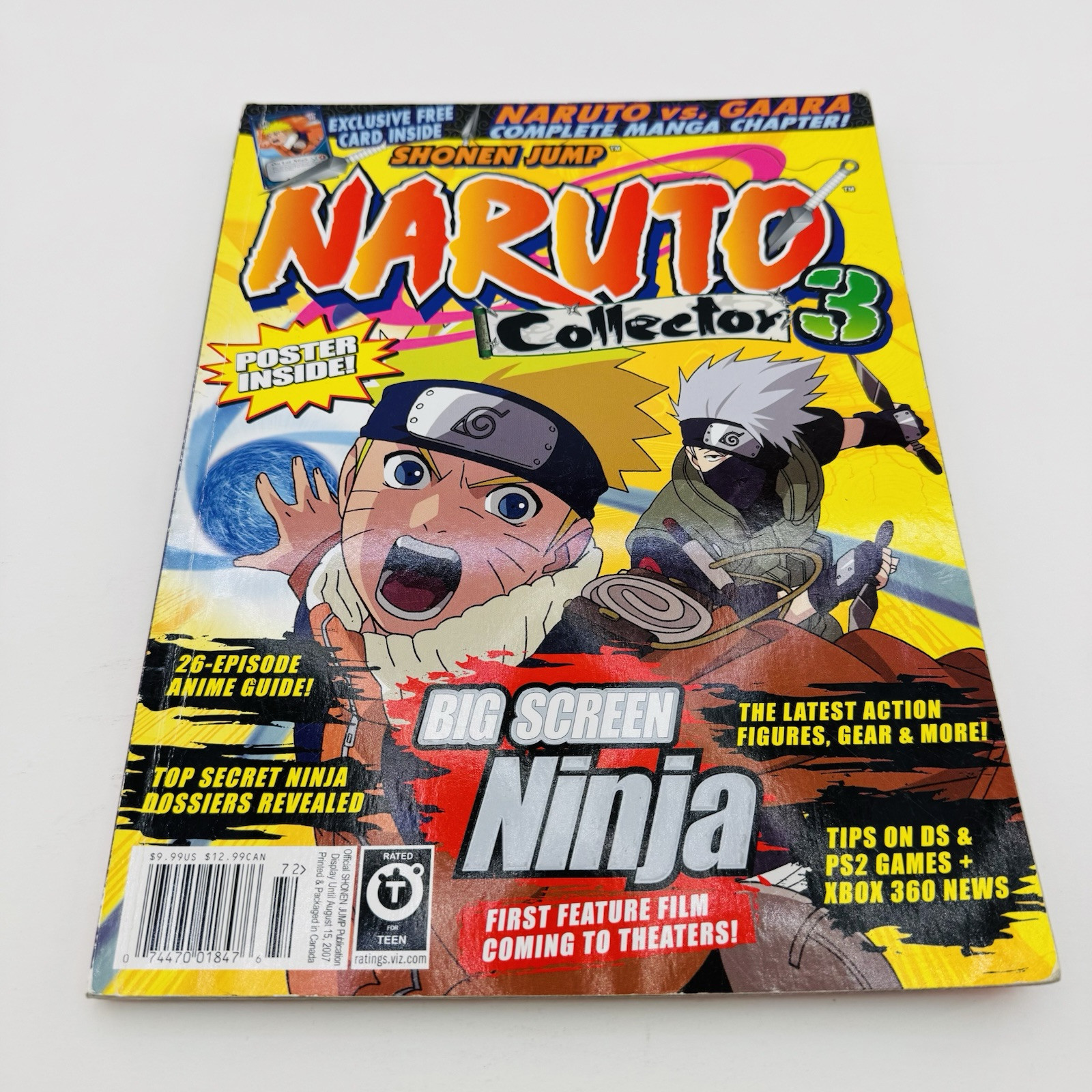 Naruto Collector #3 (2007) Shonen Jump Magazine VG | Pull-Out Comic, Anime Guide