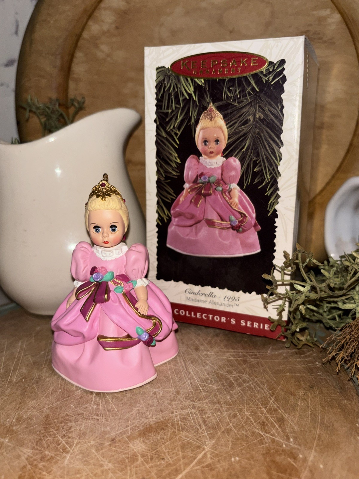 Vintage CINDERELLA Madame Alexander Hallmark Ornament Dated 1996 Pink Gown Vintage CINDERELLA Madame Alexander Hallmark Ornament Dated 1996 Pink Gown