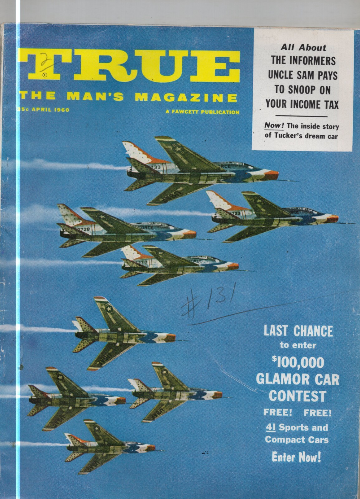 True Man\'s Interest Magazine Fawcett Apr 1960 Grade VG 4.0