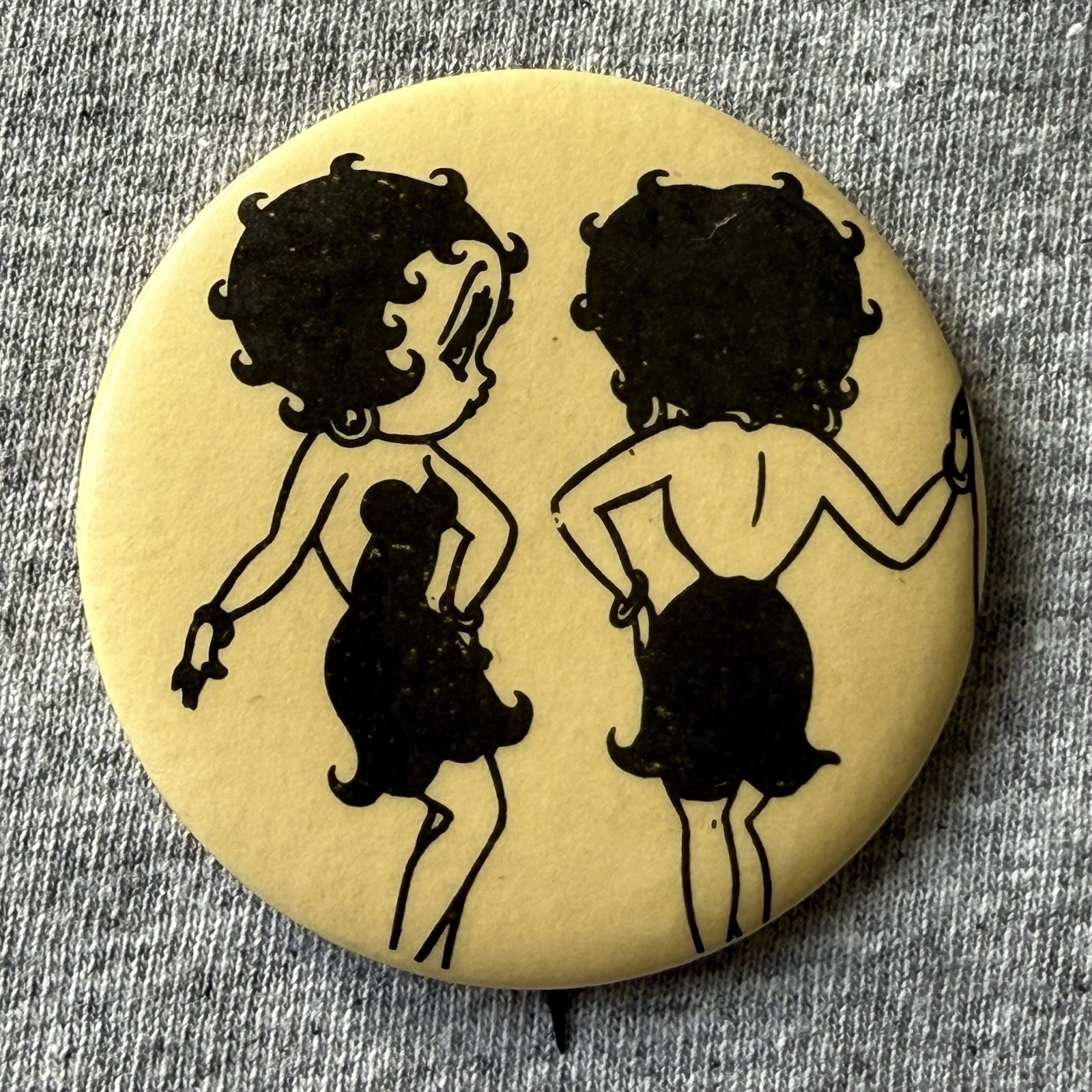 VTG 30s BETTY BOOP FLEISCHER STUDIOS BETTY BOOP CARTOON PINBACK BUTTON PIN G5 VTG 30s BETTY BOOP FLEISCHER STUDIOS BETTY BOOP CARTOON PINBACK BUTTON PIN G5