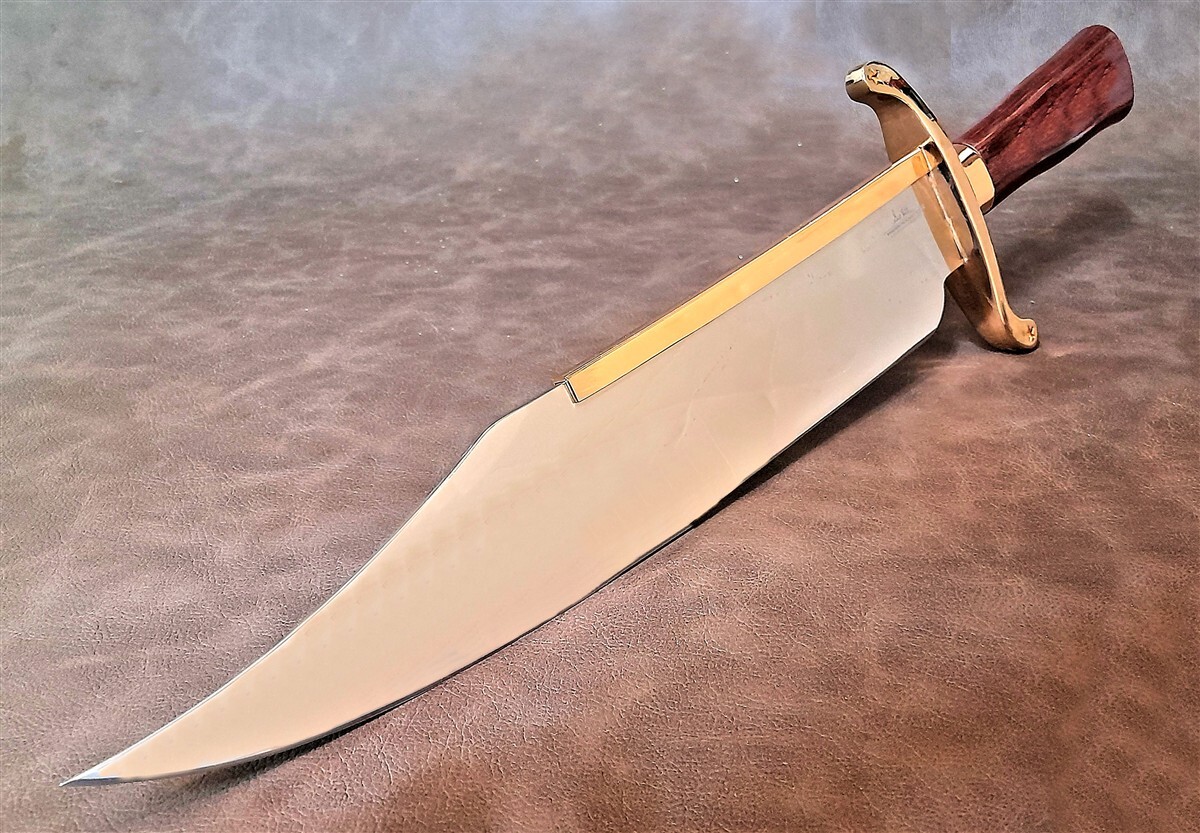 Massive Big Gil Hibben Old West Bowie Hunting Knife - Quality w/Sheath GH5069