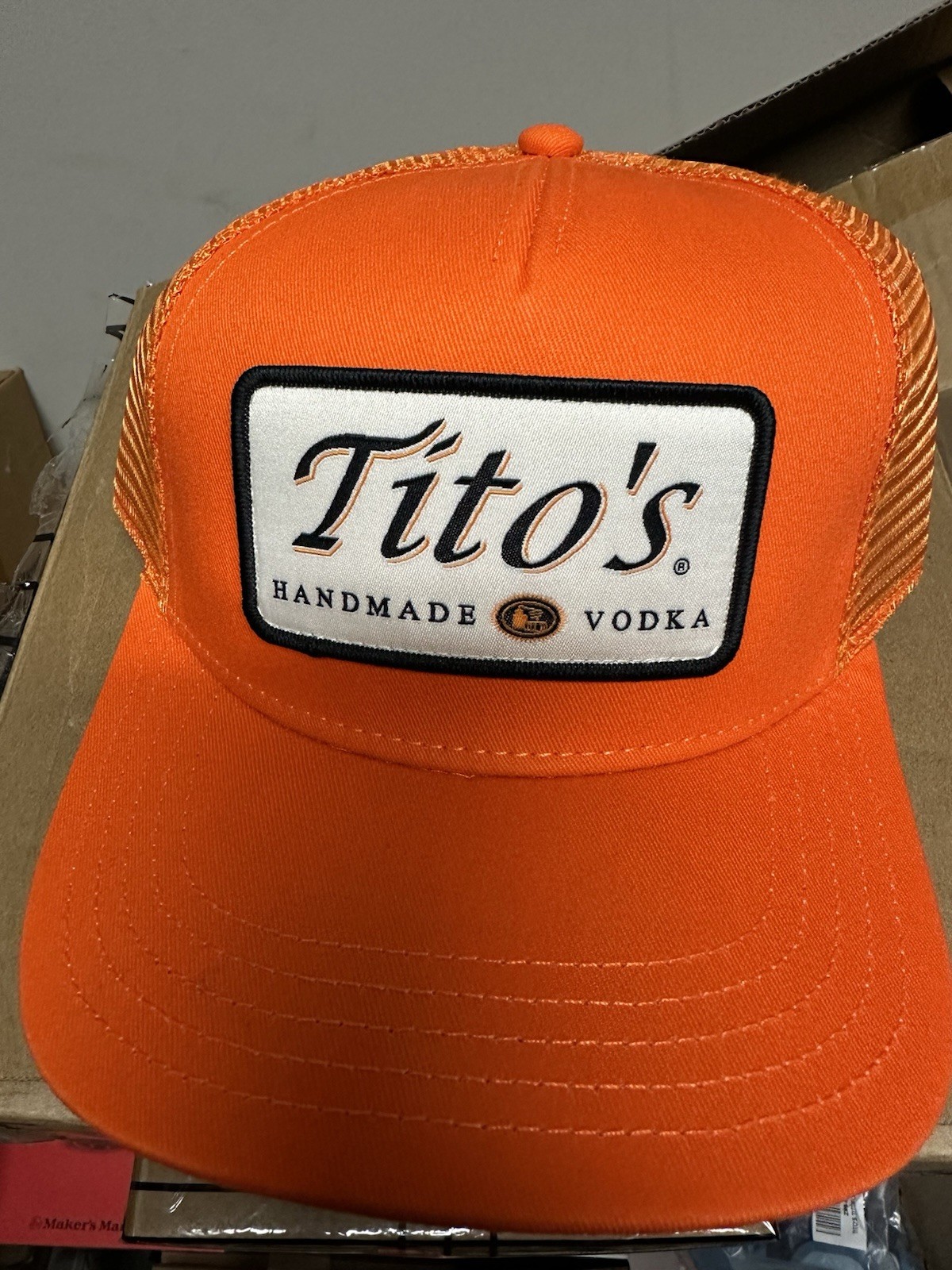 Tito’s Handmade Vodka Hat  Special Edition Rare. Hunters orange American Needle