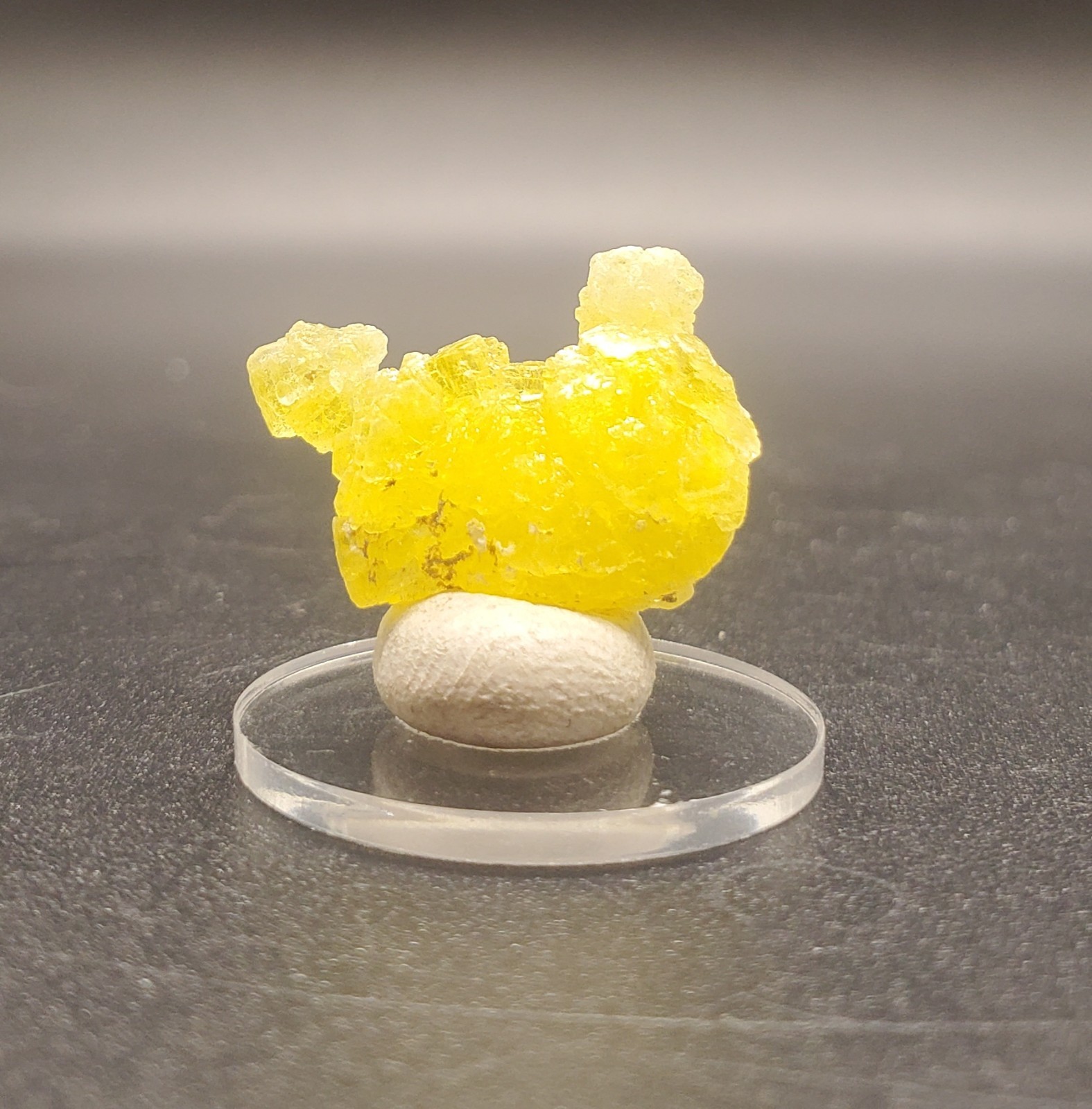 11.75ct Natural Yellow Brucite Crystal Specimen Rare Mineral Specimen