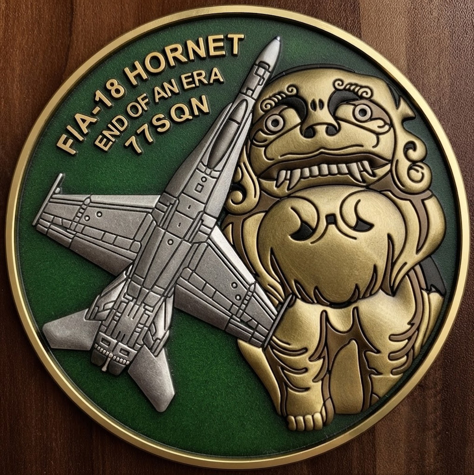 77SQN F/A-18 Hornet End Of An Era PVC Australia Air Force Commemorative Coin 77SQN F/A-18 Hornet End Of An Era PVC Australia Air Force Commemorative Coin