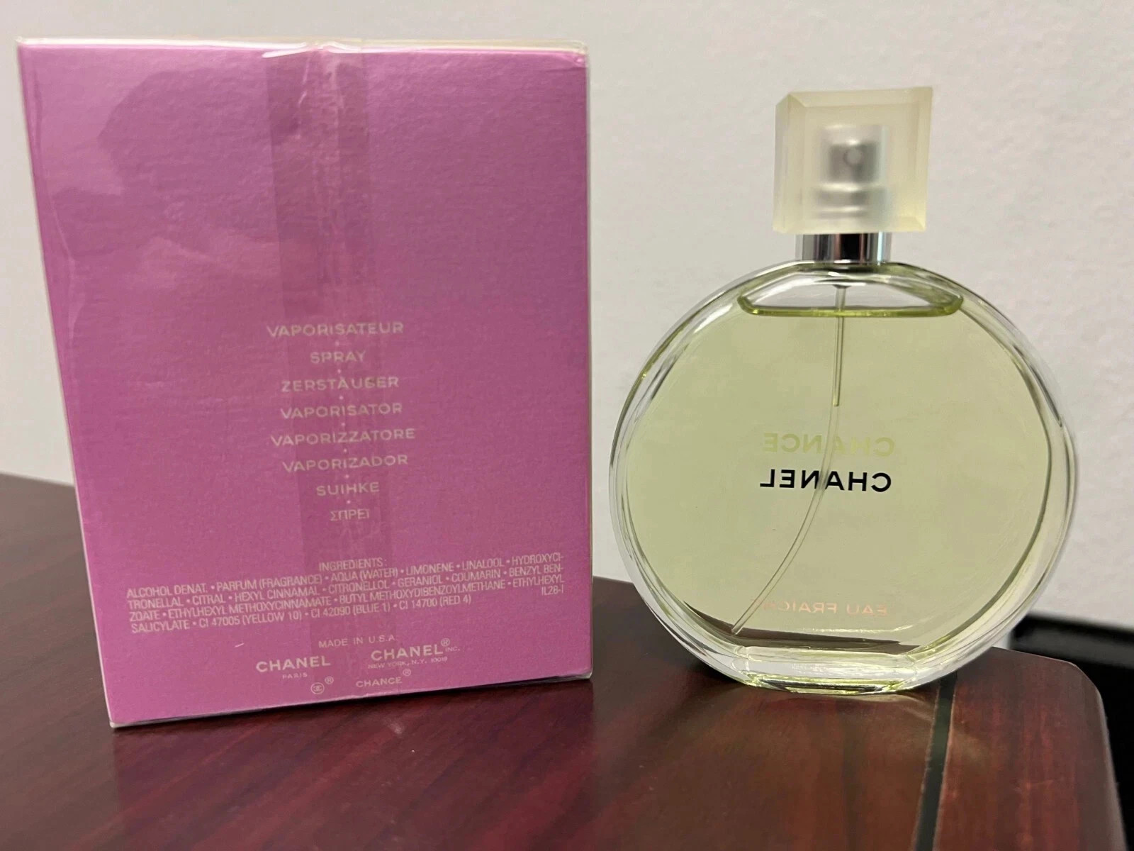 Chance Eau Fraiche Eau de Toilette Women 3.4 oz (100 Ml) Spray Brand New In Box Chance Eau Fraiche Eau de Toilette Women 3.4 oz (100 Ml) Spray Brand New In Box