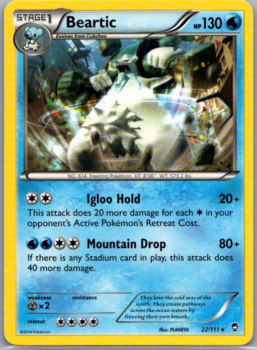 XY - Furious Fists #22/111 Beartic XY - Furious Fists #22/111 Beartic