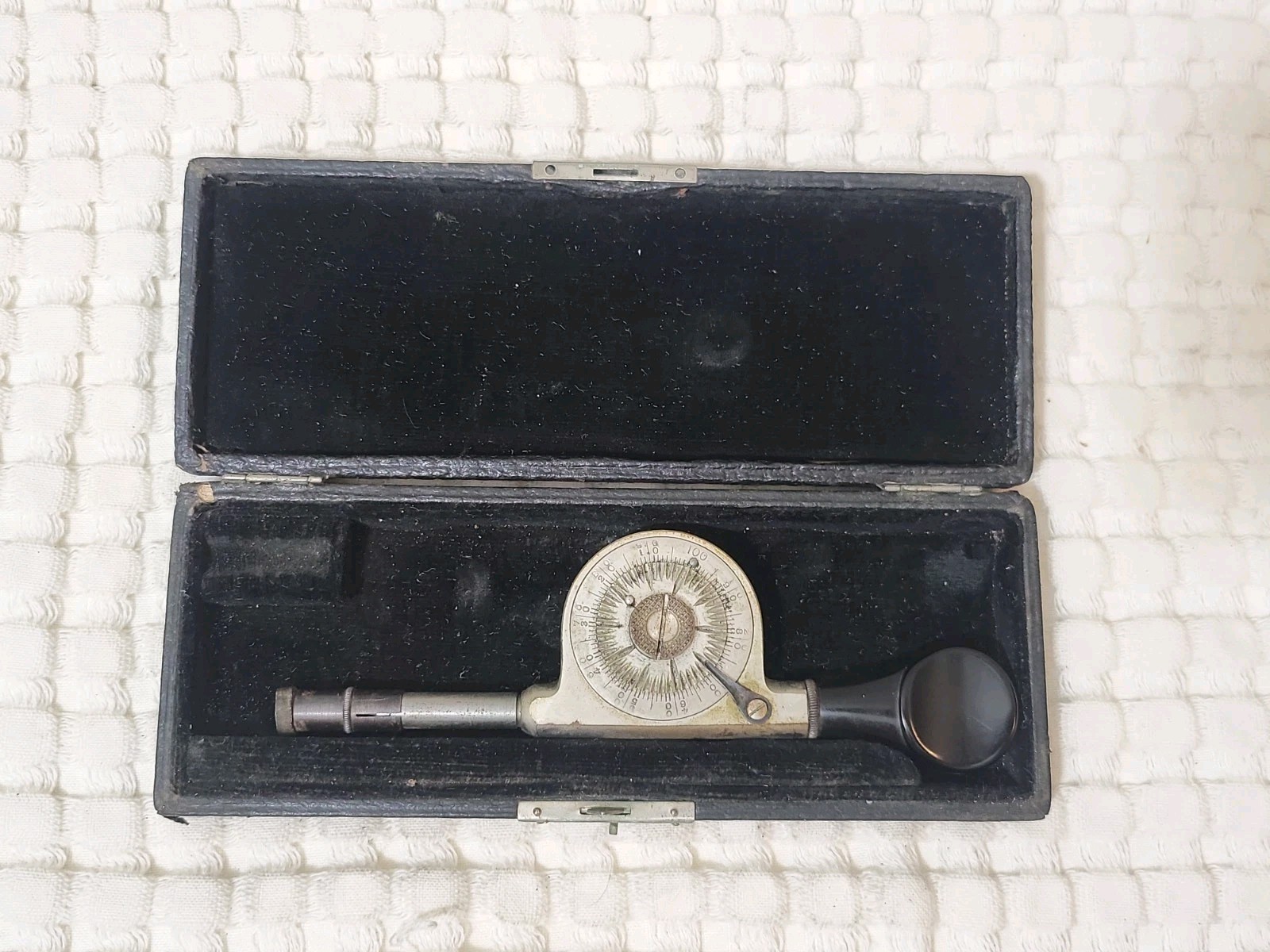 Vintage L. S. Starrett Speed Indicator Machinist Tool USA #107 ? Box Rubber Tip Vintage L. S. Starrett Speed Indicator Machinist Tool USA #107 ? Box Rubber Tip