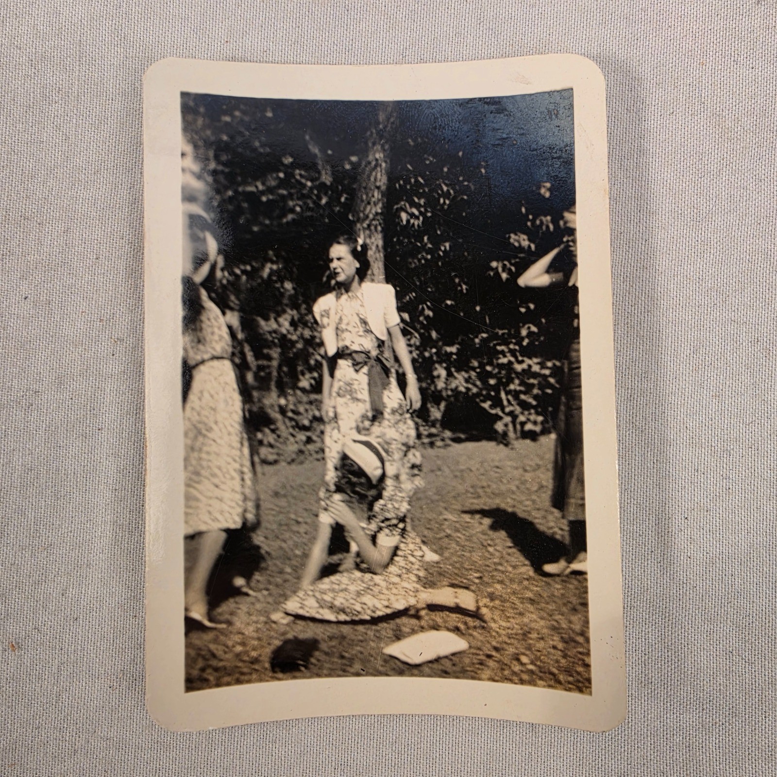 Vintage 1930s 1940s Snapshot Photo Women In Dresses Dean Photo Grand Junction CO