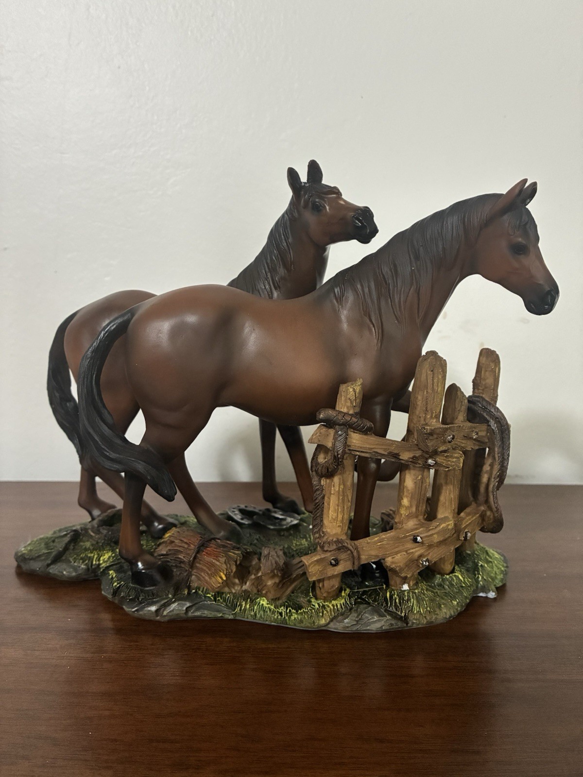 Vintage Chalkware Horse Statue Figurine
