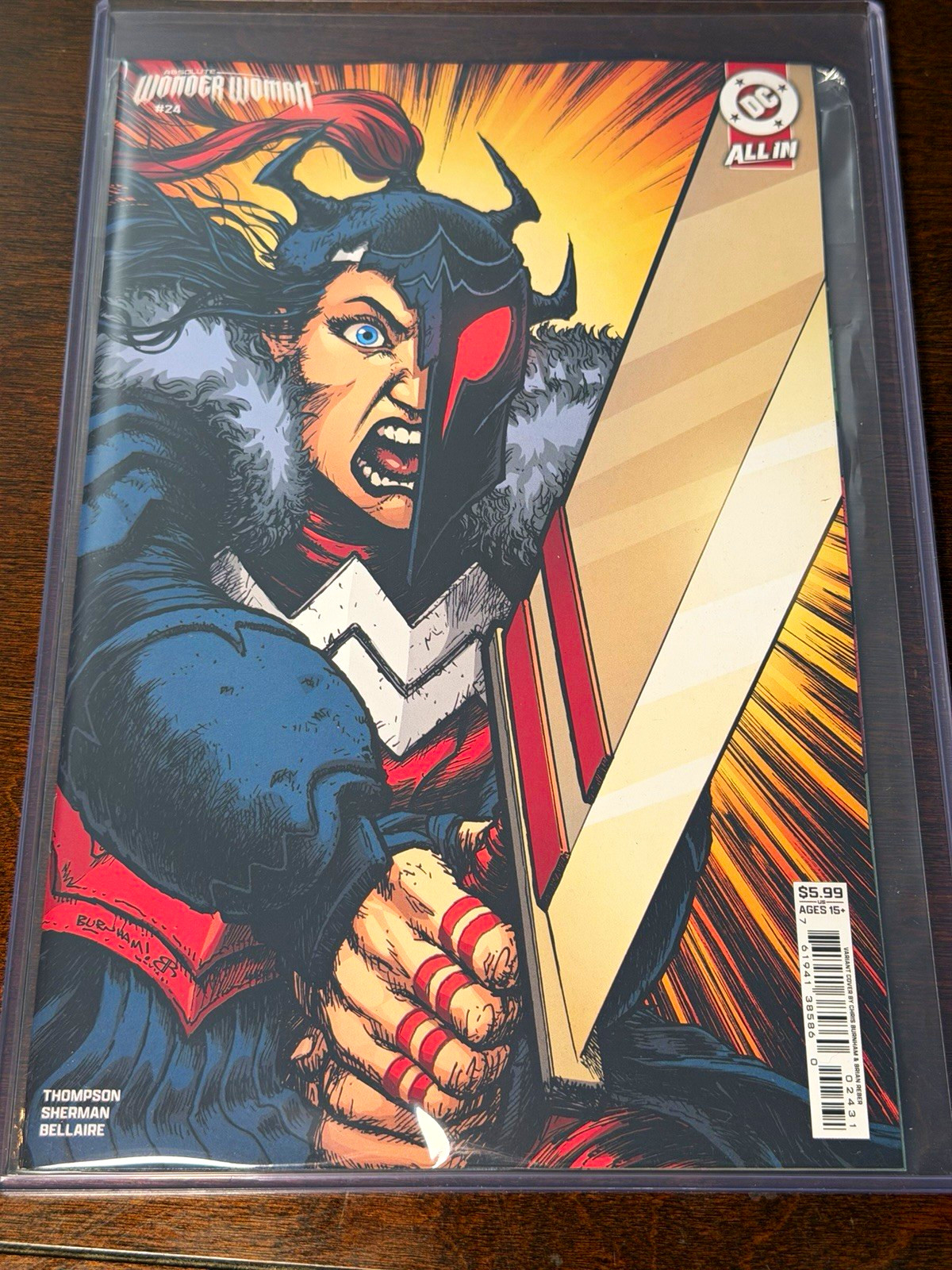 FREE SHIPPING Absolute Wonder Woman #24 Chris Burnham Variant Exclusive