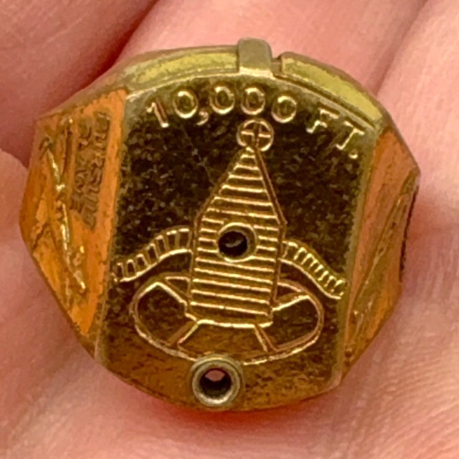 1942 Little Orphan Annie Altascope Ring Rare Quaker Oats Radio Premium WWII