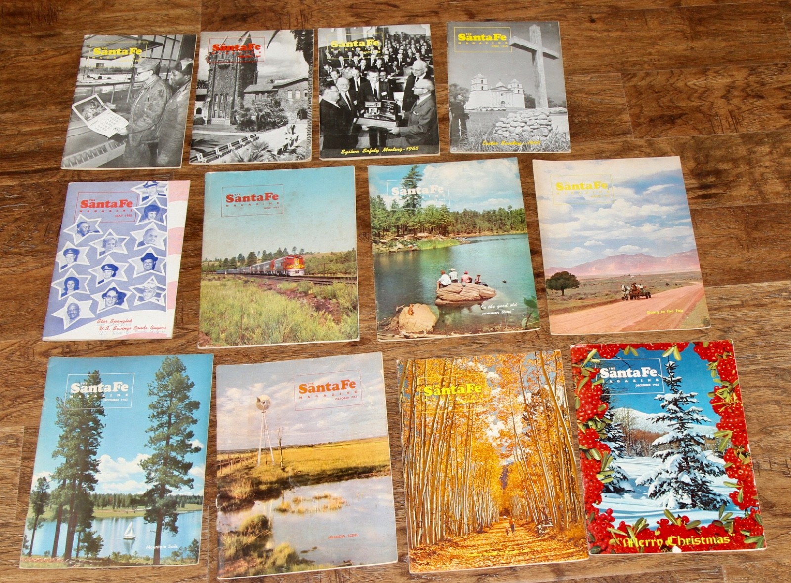 1965 Santa Fe Magazine, AT&SF Railroad Employee Magazine - All 12 issues 1965 Santa Fe Magazine, AT&SF Railroad Employee Magazine - All 12 issues