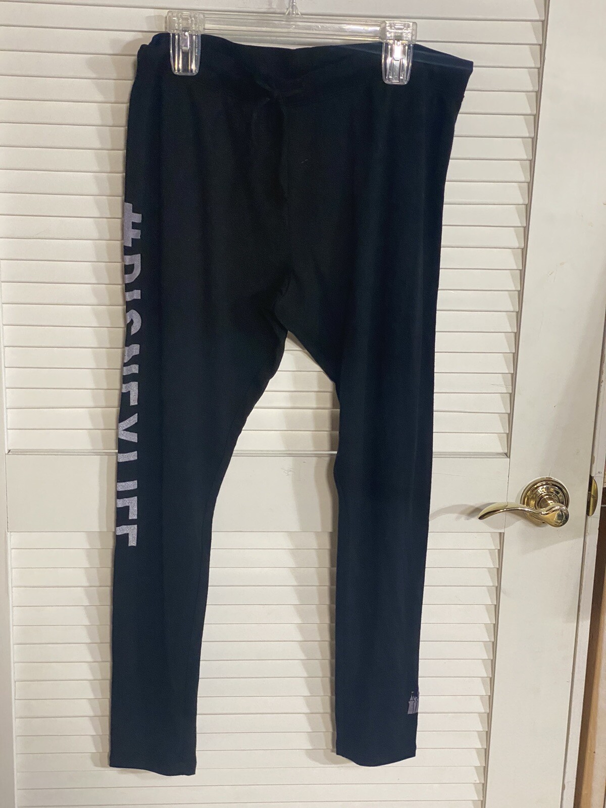Disney Life Women’s Jogger Black Lounge Pants Sweatpants Size XL