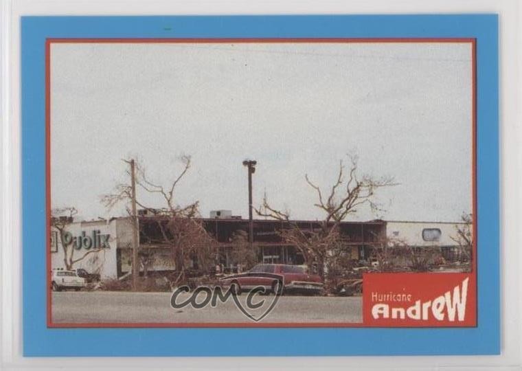 1992 ATM Trading Cards Hurricane Andrew Shopping Centers Destroyed #081 0b5