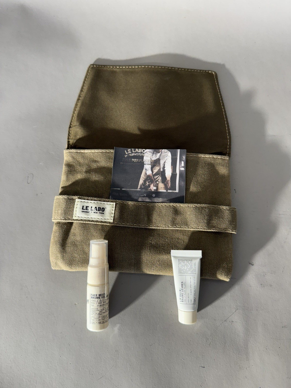 LE LABO ~Singapore Air Business Class Pouch WIth Face Mist And Lip Balm