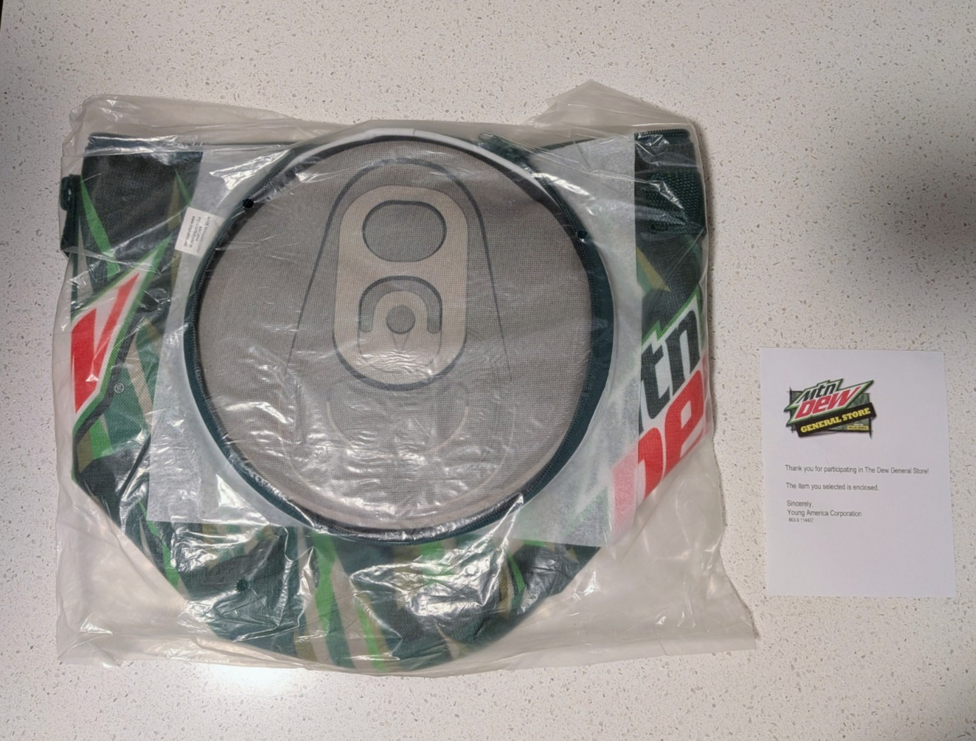 Mountain Dew Mtn Dew Limited Edition Soft Can Shape Cooler w/ Defect - BRAND NEW