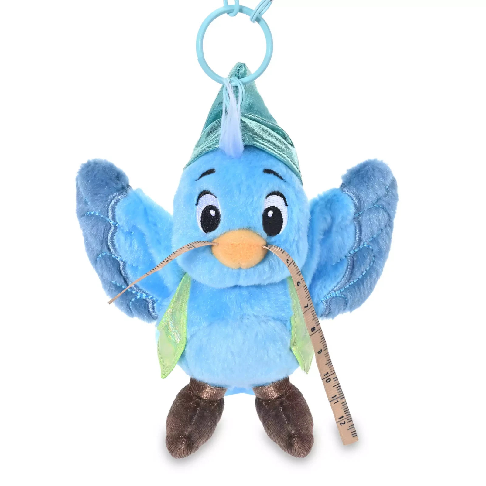 Disney Store Bluebird Plush Toy Keychain Blue Pearl Cinderella Japan US STOCK