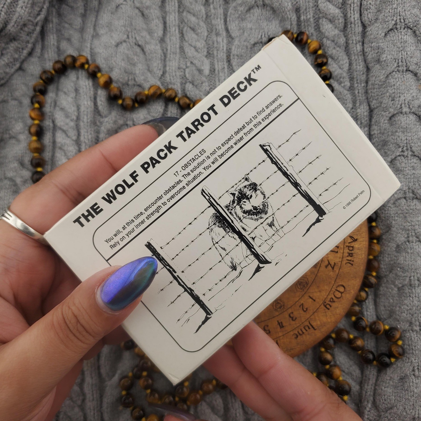 The Wolf Pack Tarot Deck Cards 60 Card Complete Deck Vintage 1995 Robert Petro