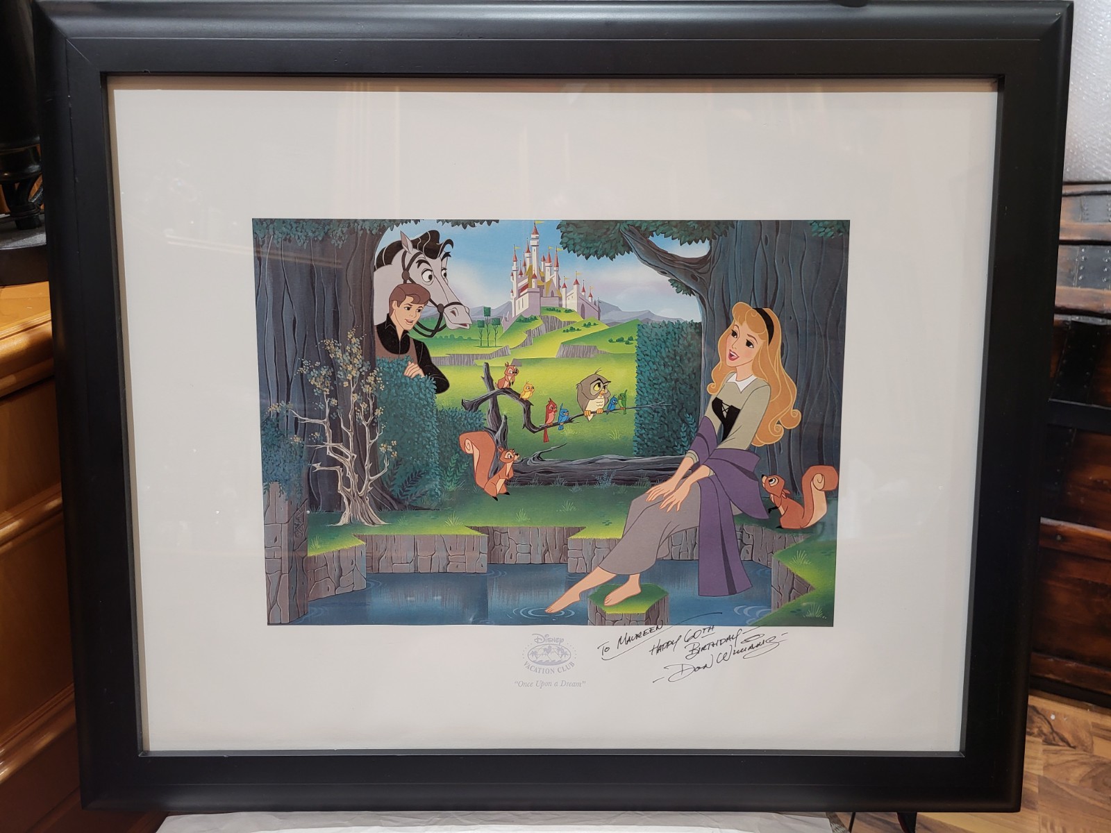 Disney Sleeping Beauty Lithograph EX Framed Limited Edition Signed Art Disney Sleeping Beauty Lithograph EX Framed Limited Edition Signed Art