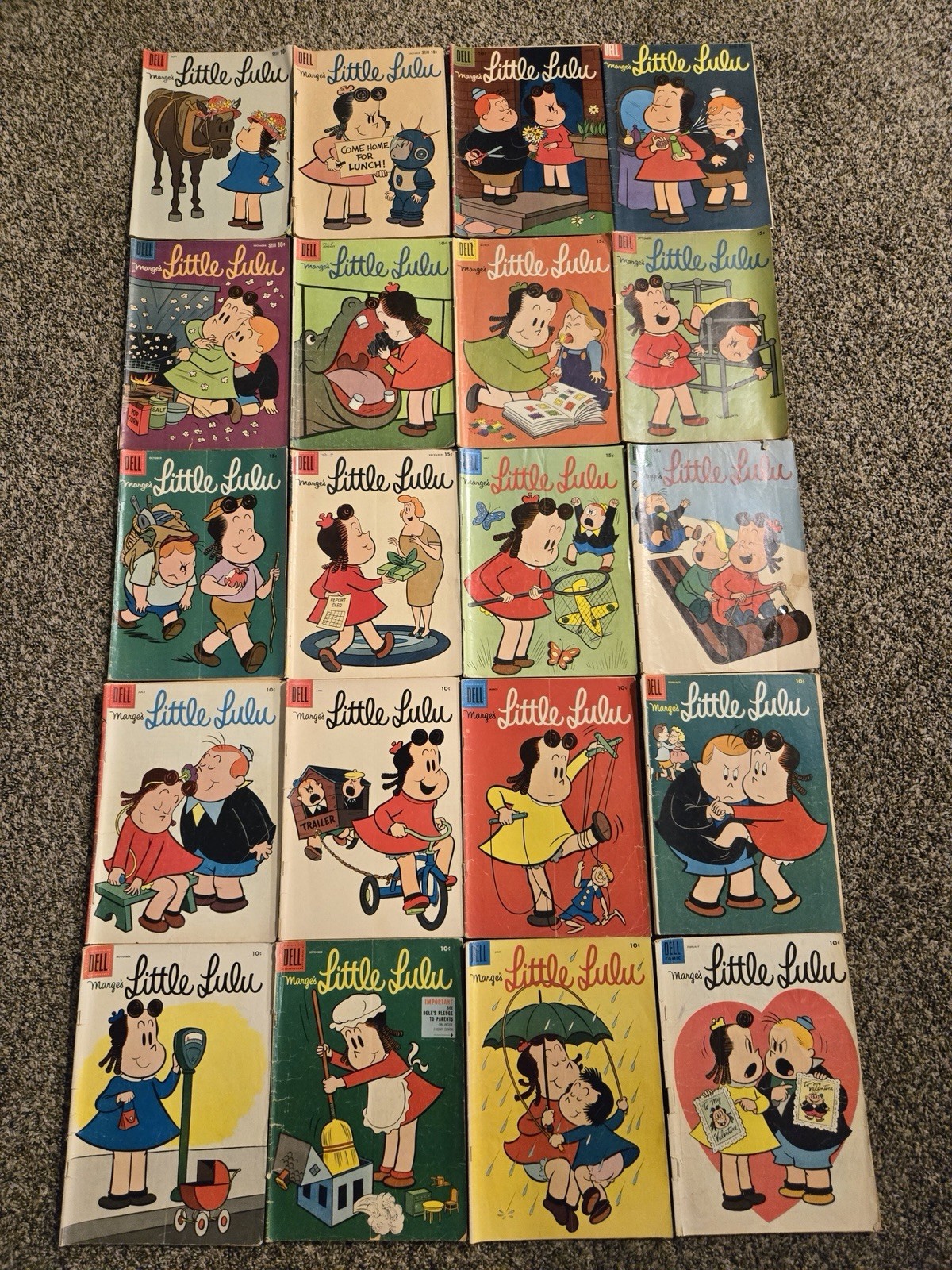Marge\'s Little Lulu Comic Lot Of 36 Comics Dell Comics Marge\'s Little Lulu Comic Lot Of 36 Comics Dell Comics