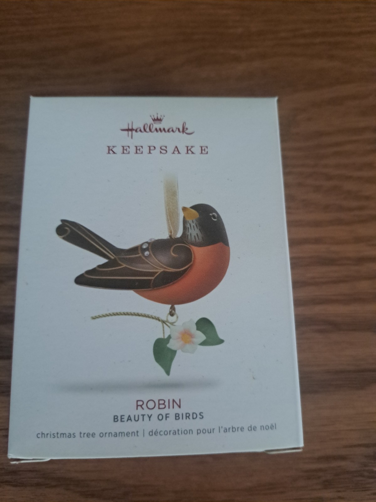 Hallmark Keepsake 2018 Robin Ornament Beauty of Birds 14th Series NIB