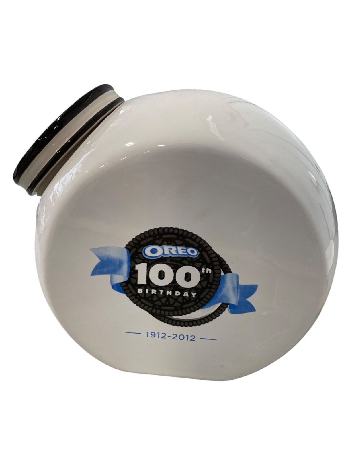 Kraft Oreo 100th Birthday Ceramic Cookie Jar 1912-2012 White Black Collectible Kraft Oreo 100th Birthday Ceramic Cookie Jar 1912-2012 White Black Collectible