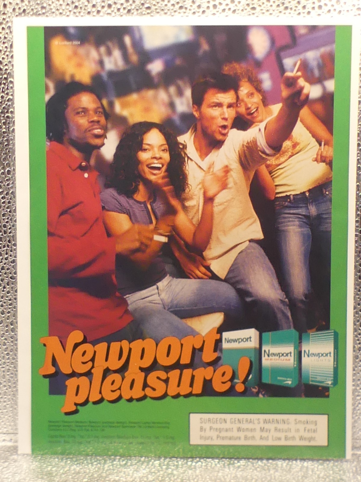 Vintage Newport Pleasure Cigarettes Magazine 2004 Print Advertising Full Page Ad Vintage Newport Pleasure Cigarettes Magazine 2004 Print Advertising Full Page Ad