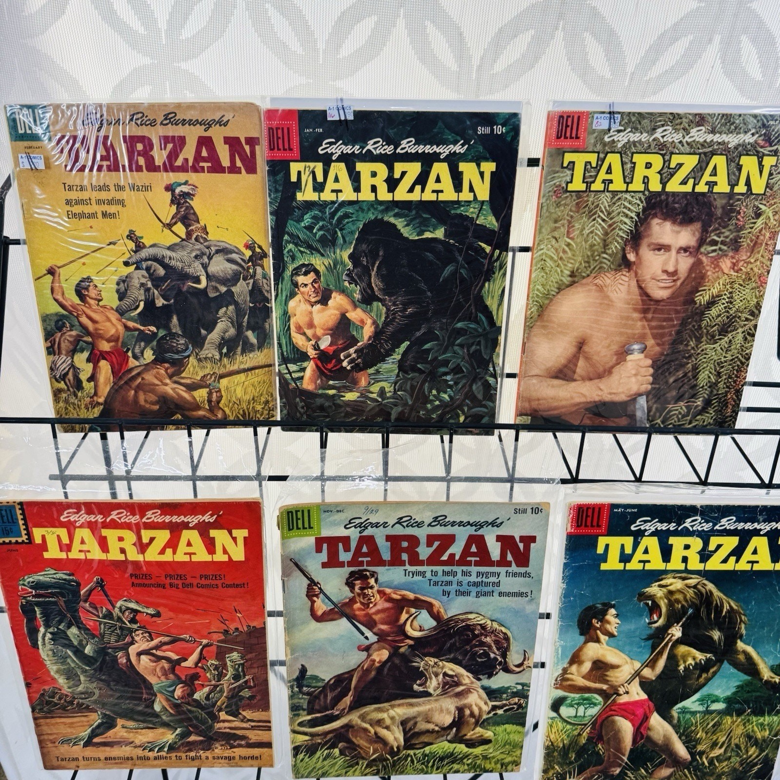 Tarzan 82 112 115 116 123 124 Lot Dell Comics Edgar Rice Burroughs Photo Covers Tarzan 82 112 115 116 123 124 Lot Dell Comics Edgar Rice Burroughs Photo Covers