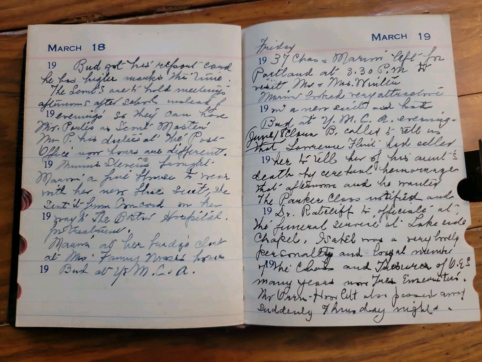 1937 Young Woman Handwritten Diary Theresa Mansfield Wakefield MA Journal 1937 Young Woman Handwritten Diary Theresa Mansfield Wakefield MA Journal
