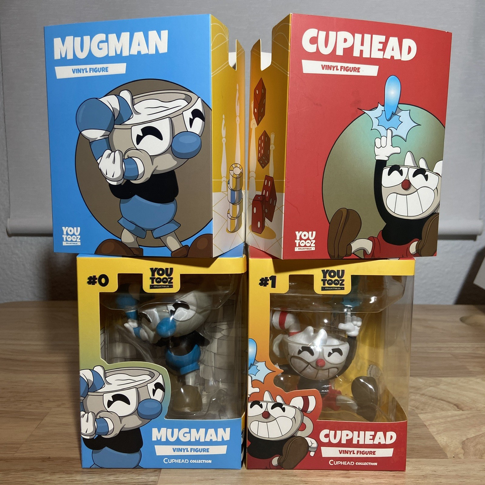 Youtooz Cuphead #1 and Mugman #0, New In Box, The Cuphead Game, Vinyl Figure Youtooz Cuphead #1 and Mugman #0, New In Box, The Cuphead Game, Vinyl Figure