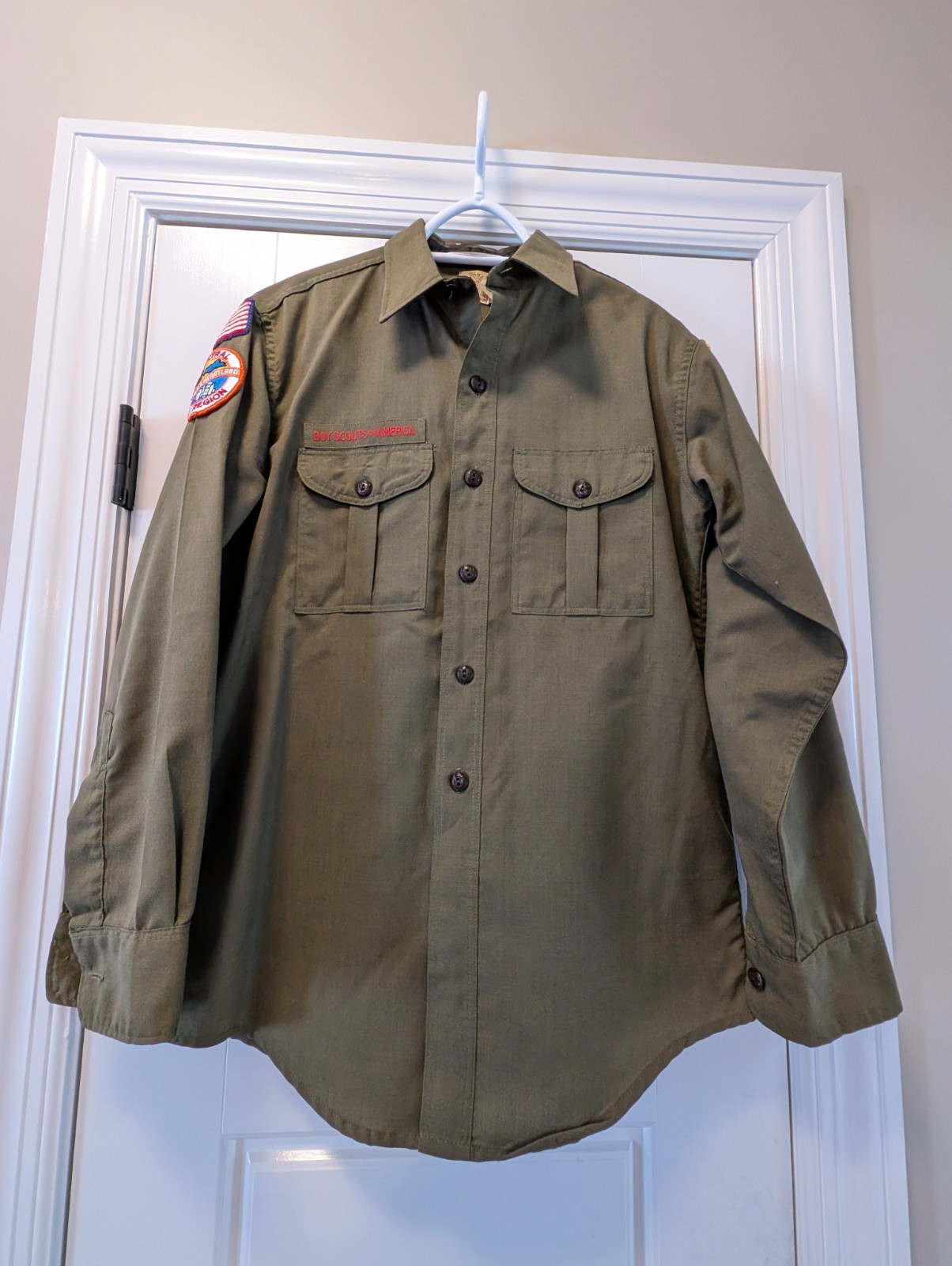 VTG BSA Boy Scout Shirt District Exec, NW Suburban Council, East Central Patch M