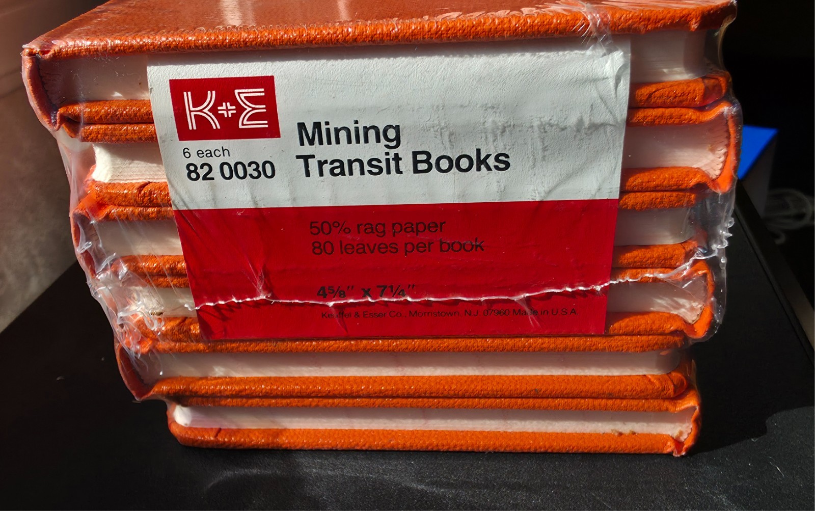 Vintage Keuffel & Esser K&E Mining Transit Books 82 0030 Brand new sealed 6 pack