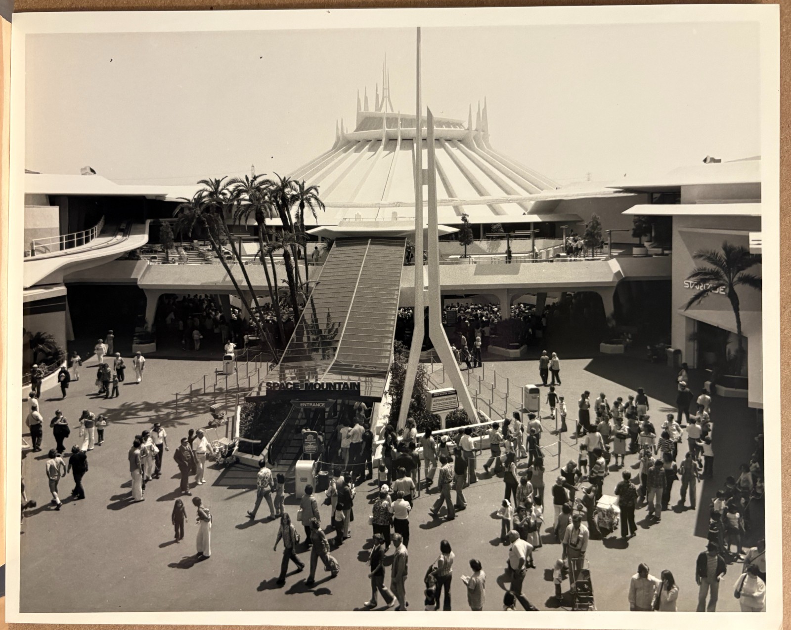DISNEYLAND SPACE MOUNTAIN 1977 Tomorrowland Original Press Photo 8x10 NM RARE