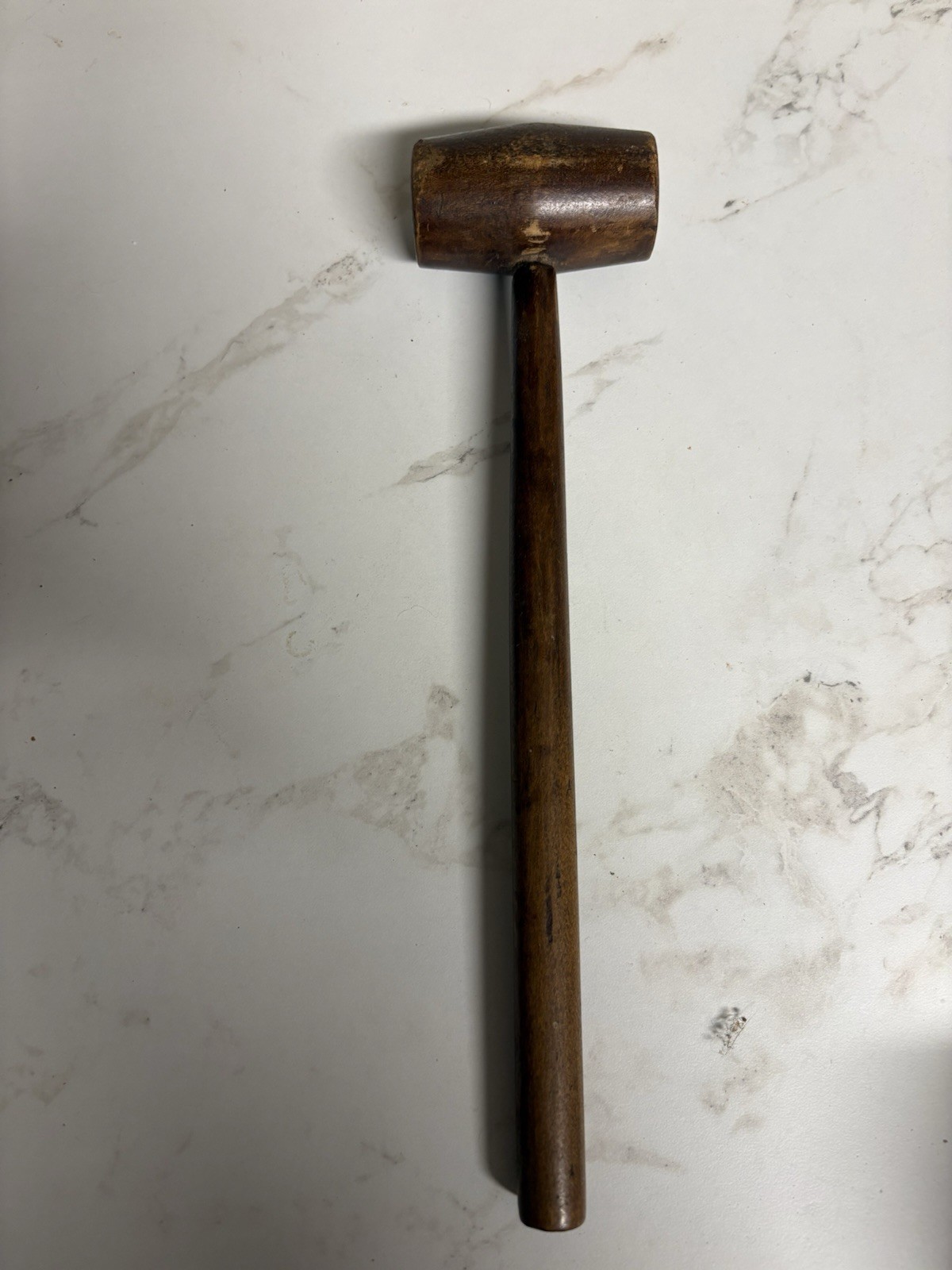 Vintage Wood Carver’s Round Mallet Barrel Head Woodworking Tool 11.5”