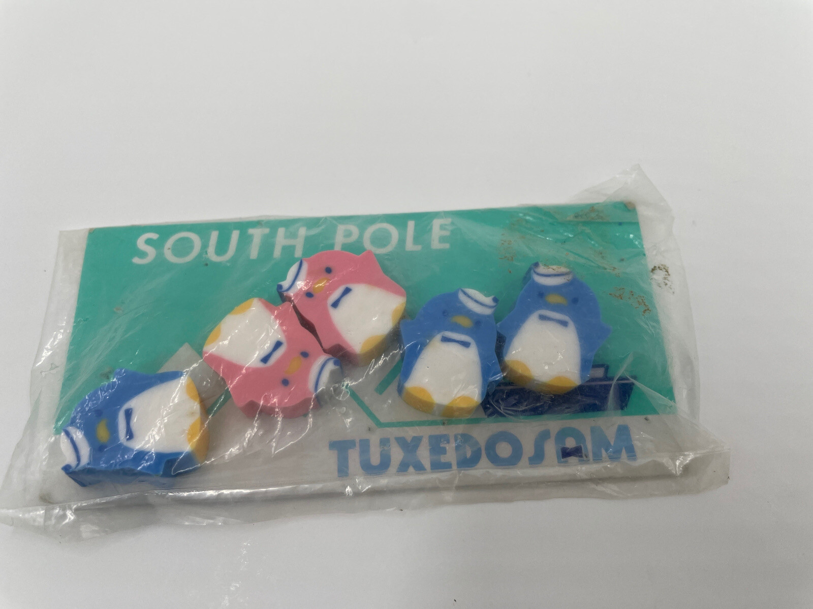 Rare Vintage 1979 1983 Sanrio Tuxedo Sam Erasers New