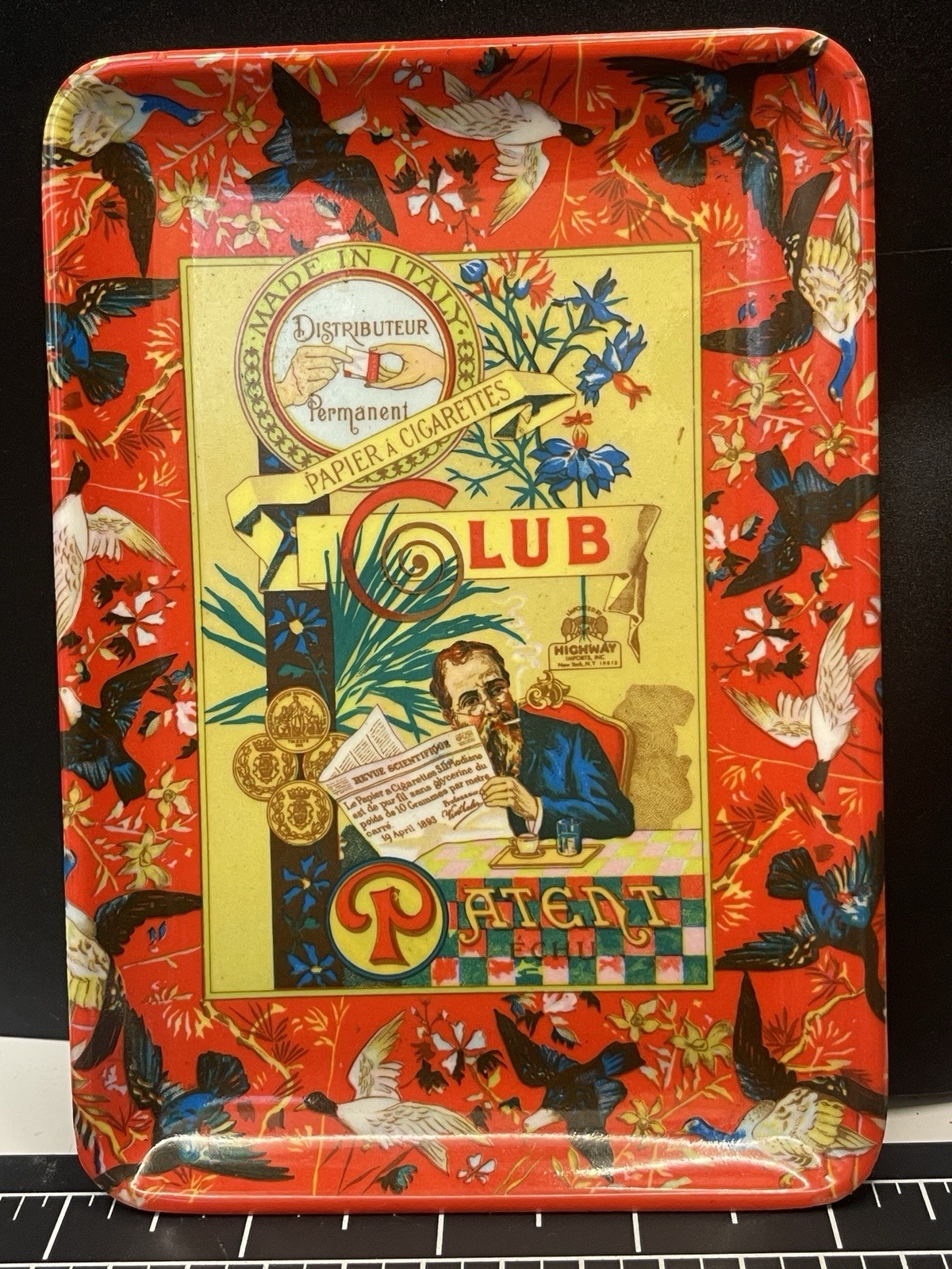 Vintage 1970's S.D Modiano Club Plastic Rolling Tray 4x6” Made In Italy Vintage 1970's S.D Modiano Club Plastic Rolling Tray 4x6” Made In Italy