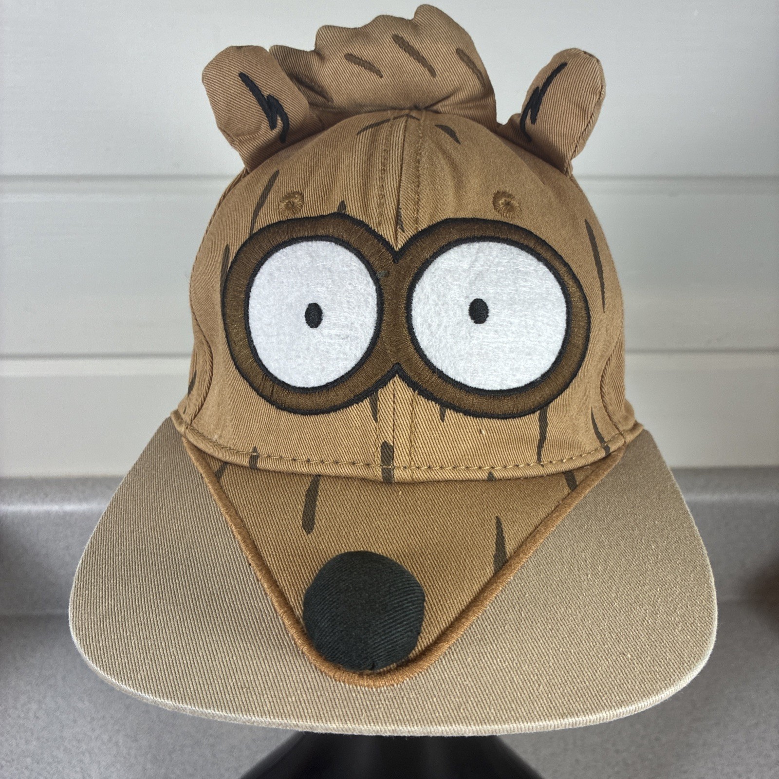 Cartoon Network Regular Show Character Hat Rigby Plush Novelty 3D Vtg Cap RARE