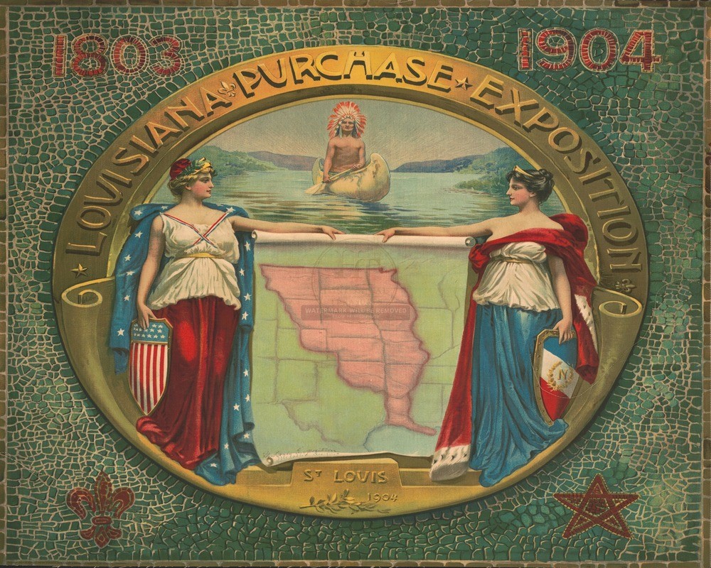 St Louis Exposition Medallion Design 1904 8x10 Print HT51341240