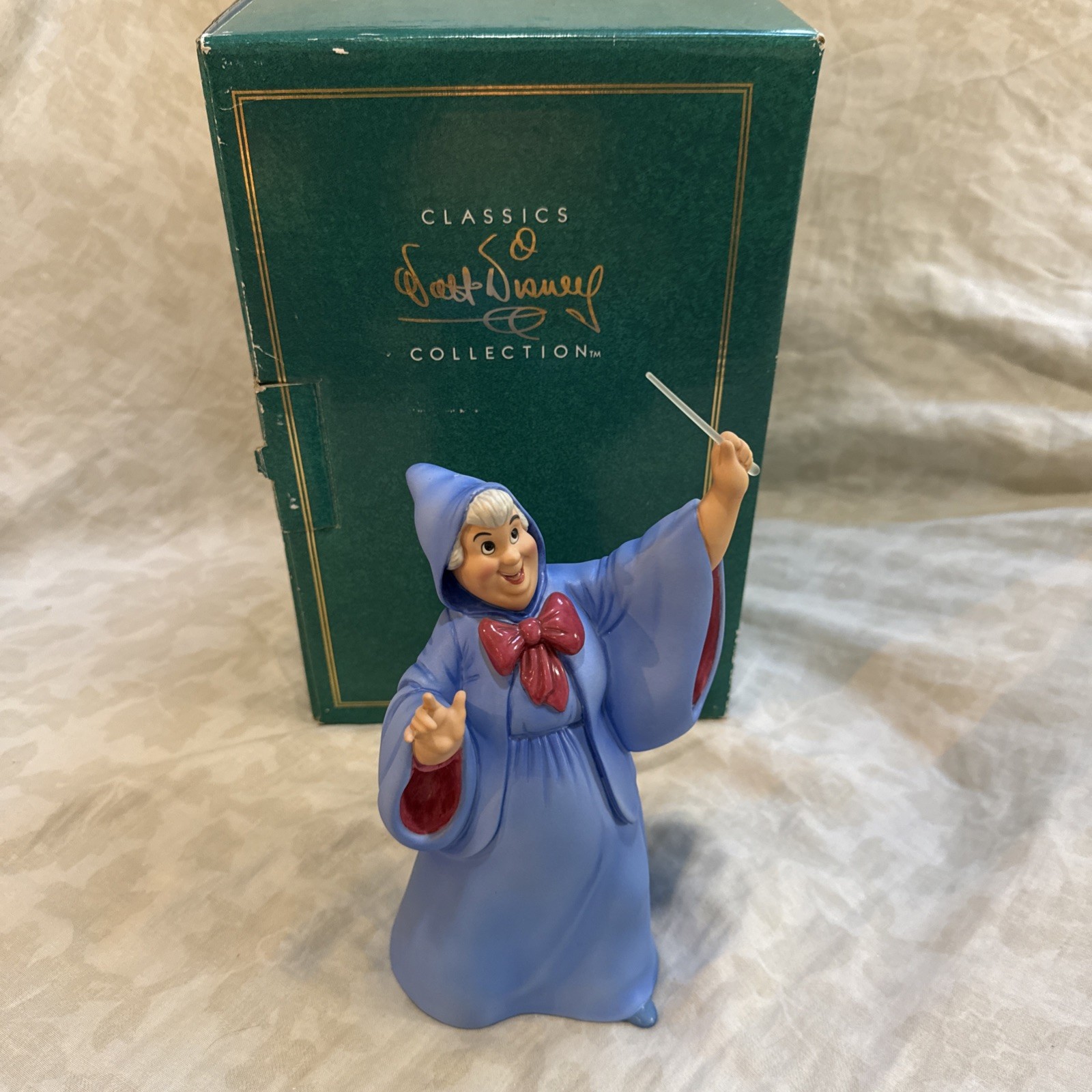 Walt Disney Classics Collection Cinderella Fairy Godmother COA Box 9\