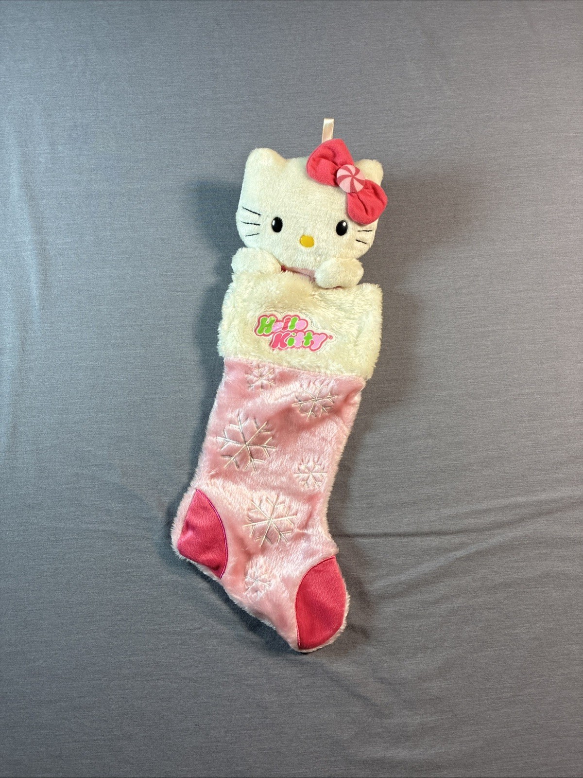 2011 Kurt Adler Sanrio Hello Kitty 20” Christmas Stocking Pink Snowflakes 2011 Kurt Adler Sanrio Hello Kitty 20” Christmas Stocking Pink Snowflakes