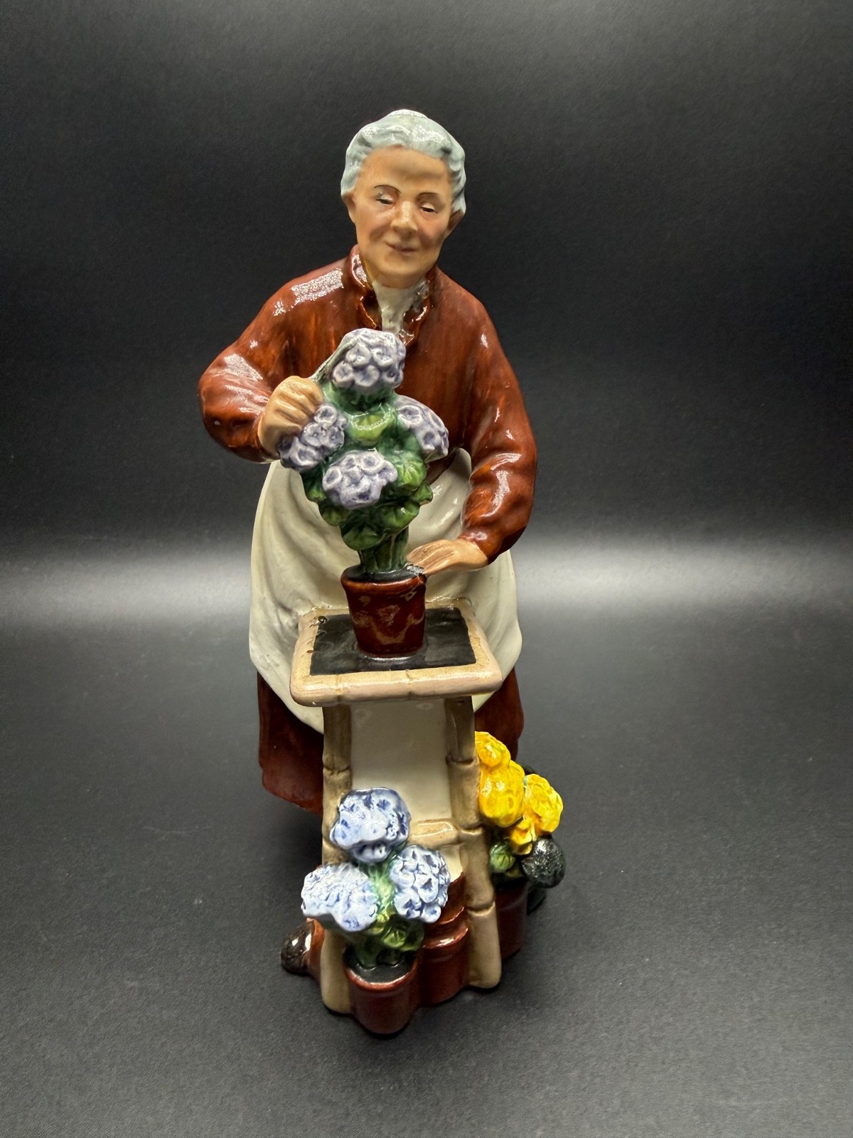 Vintage Royal Doulton Flora Figurine- HN 2349- Flower Seller- Made in England Vintage Royal Doulton Flora Figurine- HN 2349- Flower Seller- Made in England