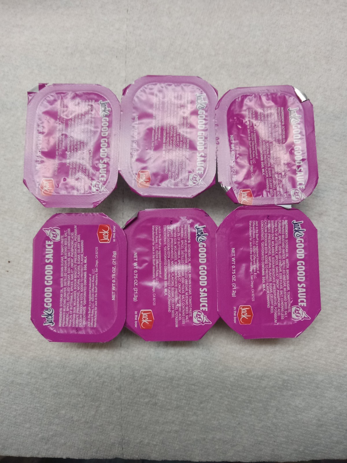 Jack In The Box Jack\'s Good Good Sauce 70 Packets Condiments USA 🇺🇸 SHIPPER Jack In The Box Jack\'s Good Good Sauce 70 Packets Condiments USA 🇺🇸 SHIPPER