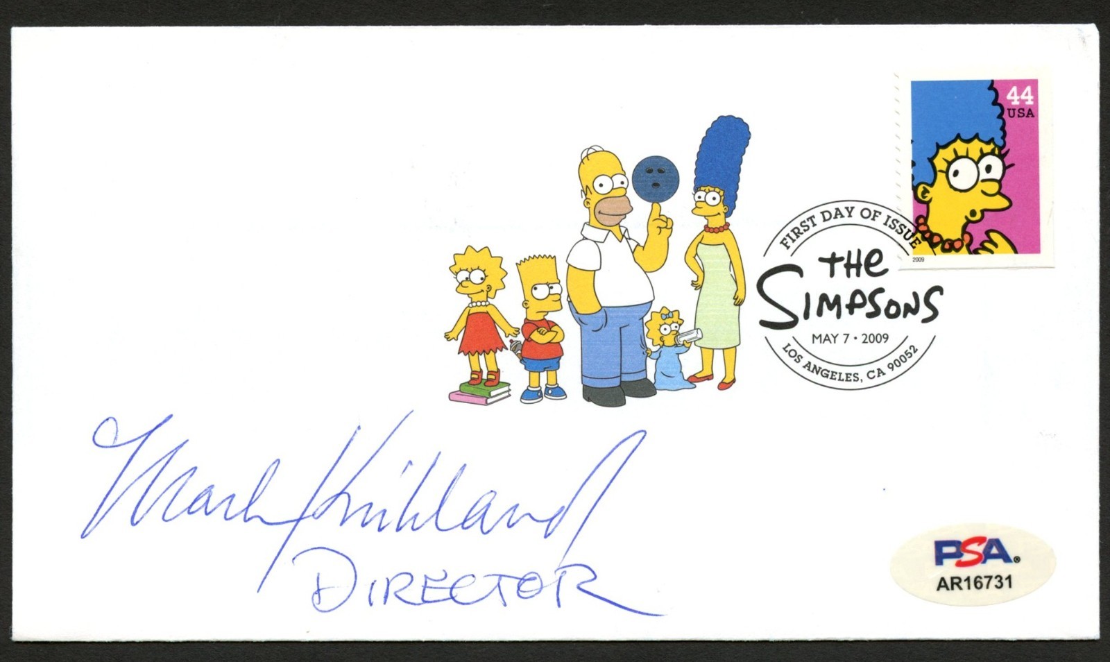 Mark Kirkland signed autograph FDC SIMPSONS Animation Director PSA Stickered Mark Kirkland signed autograph FDC SIMPSONS Animation Director PSA Stickered