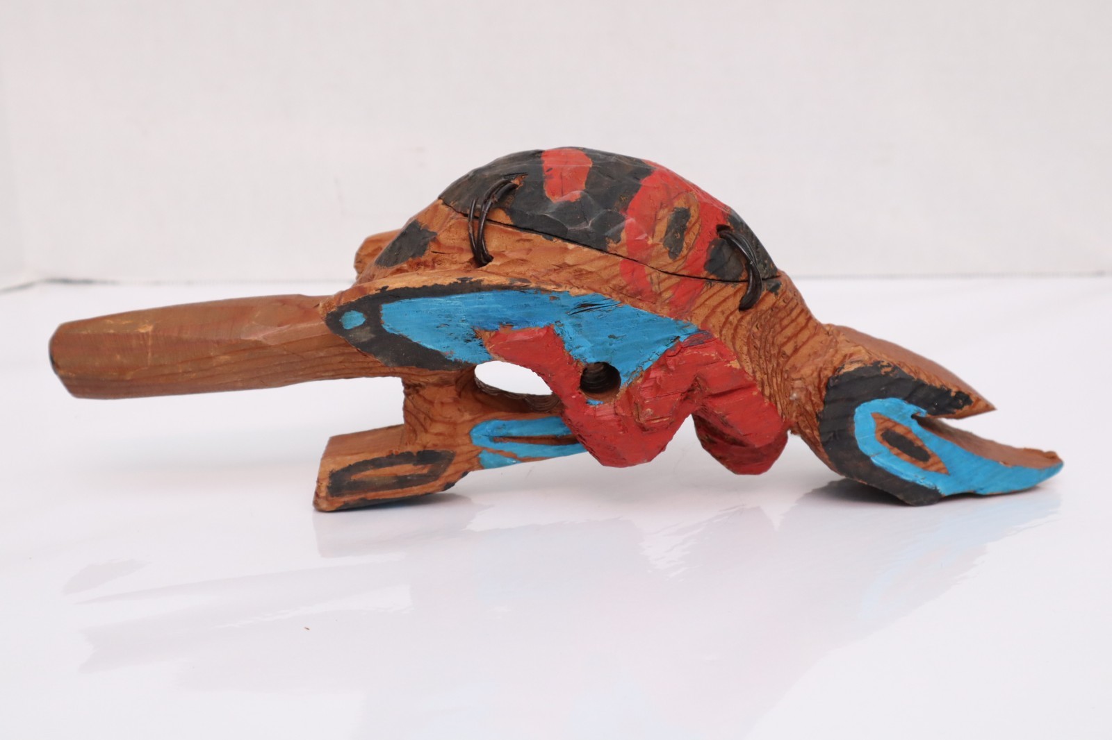 OLD Atq NORTHWEST COAST Tlingit RATTLE, CEREMONIAL Bird Effigy  13